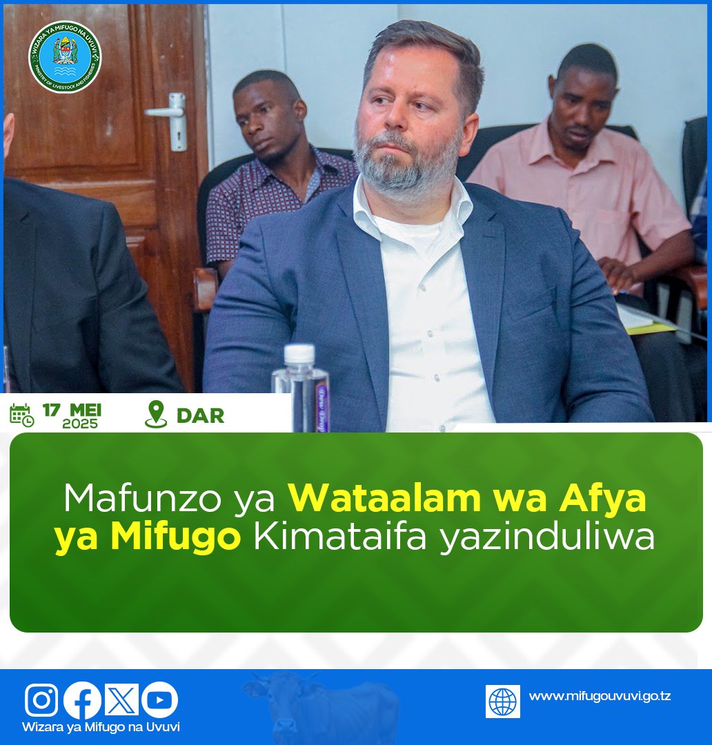 MAFUNZO YA WATAALAM WA AFYA YA MIFUGO KIMATAIFA YAZINDULIWA

Na Chiku MAKWAI - WMUV
Dar es Saalam

Serikali kupitia Wizara ya Mifugo na Uvuvi imezindua rasmi mradi wa mafunzo kwa wataalamu wa afya ya mifugo, yanayofanyika katika nchi nne za Tanzania, Botswana, Zambia na Malawi.