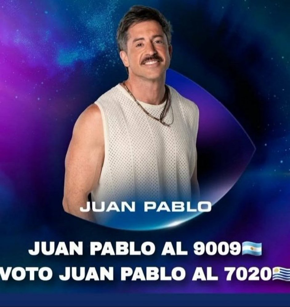 JuanOficial__'s tweet photo. No vamos a parar de votar JUAN PABLO AL 9009
#GranHermano https://t.co/UOtdjKXiZ1