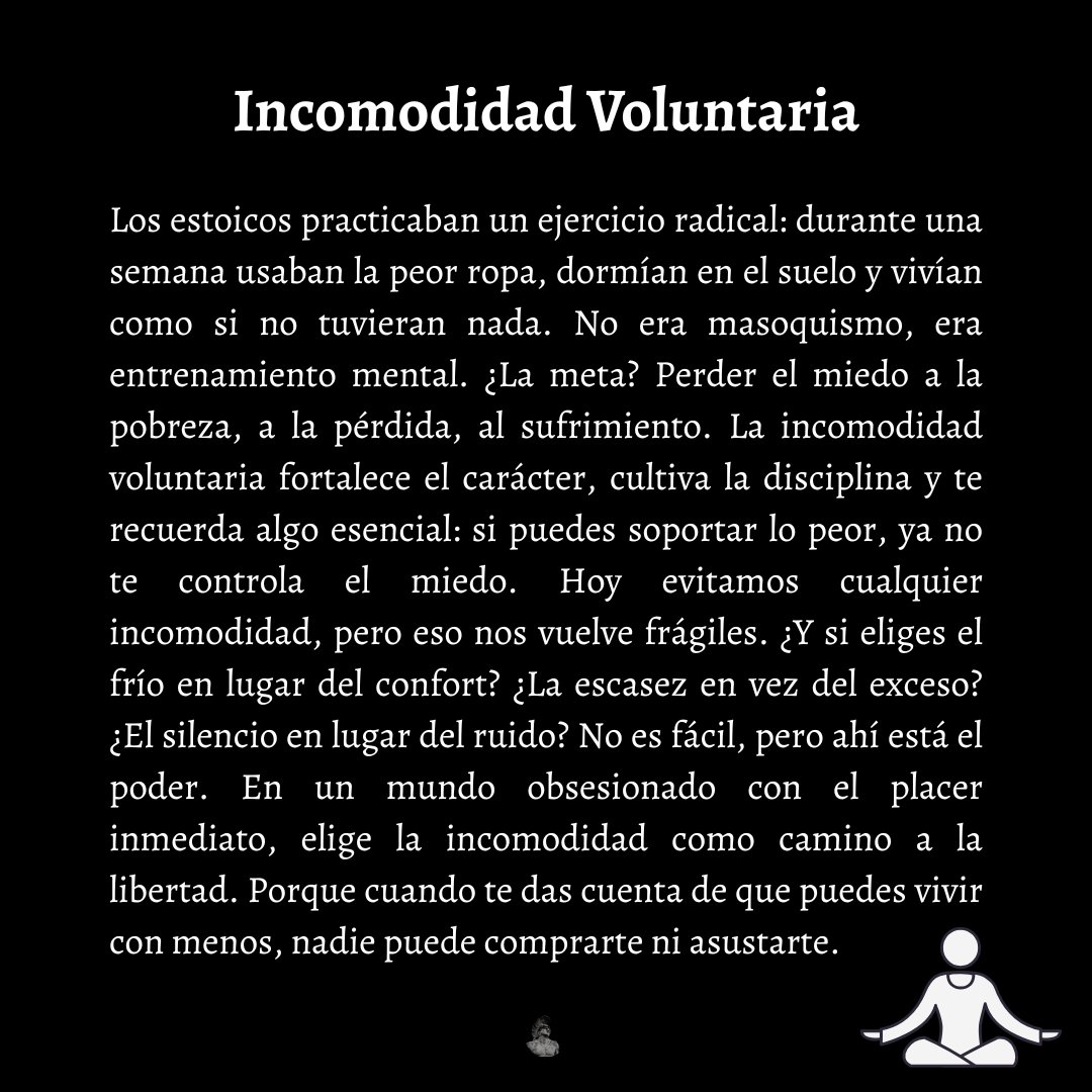 ElArteDeVivir__'s tweet photo. Sobre la incomodidad voluntaria estoica: https://t.co/nmspvfetlq