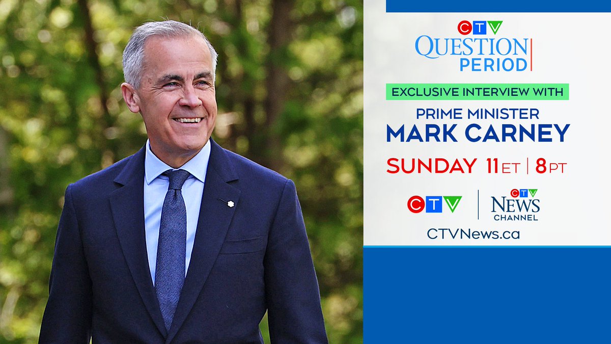 ctvqp's tweet image. Catch @VassyKapelos full, exclusive interview with Prime Minister @MarkJCarney Sunday at 11ET/8PT on @ctvqp. #cdnpoli