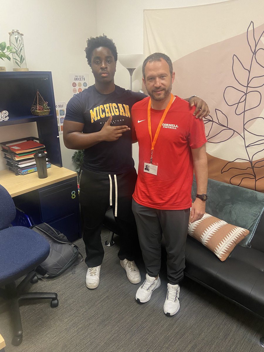 Kosi Onunkwo ‘26 ⭐️ (@onunkwo_kosi) on Twitter photo Thank you to <a href="/Coach_Hatcher20/">Mike Hatcher</a> for coming in yesterday to meet. Cant wait to return to campus this summer.
<a href="/BigRed_Football/">Cornell Football</a> <a href="/DanSwanstrom/">Dan Swanstrom</a> <a href="/NateSmith19/">Nate Smith</a> <a href="/JoeFrappolli/">Joseph J. Frappolli</a> <a href="/FTSD_football/">Florence Football</a> Thank you to <a href="/Coach_Hatcher20/">Mike Hatcher</a> for coming in yesterday to meet. Cant wait to return to campus this summer.
<a href="/BigRed_Football/">Cornell Football</a> <a href="/DanSwanstrom/">Dan Swanstrom</a> <a href="/NateSmith19/">Nate Smith</a> <a href="/JoeFrappolli/">Joseph J. Frappolli</a> <a href="/FTSD_football/">Florence Football</a>