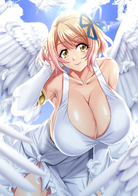 #見た人もなにか無言で羽根付の何かをあげる 