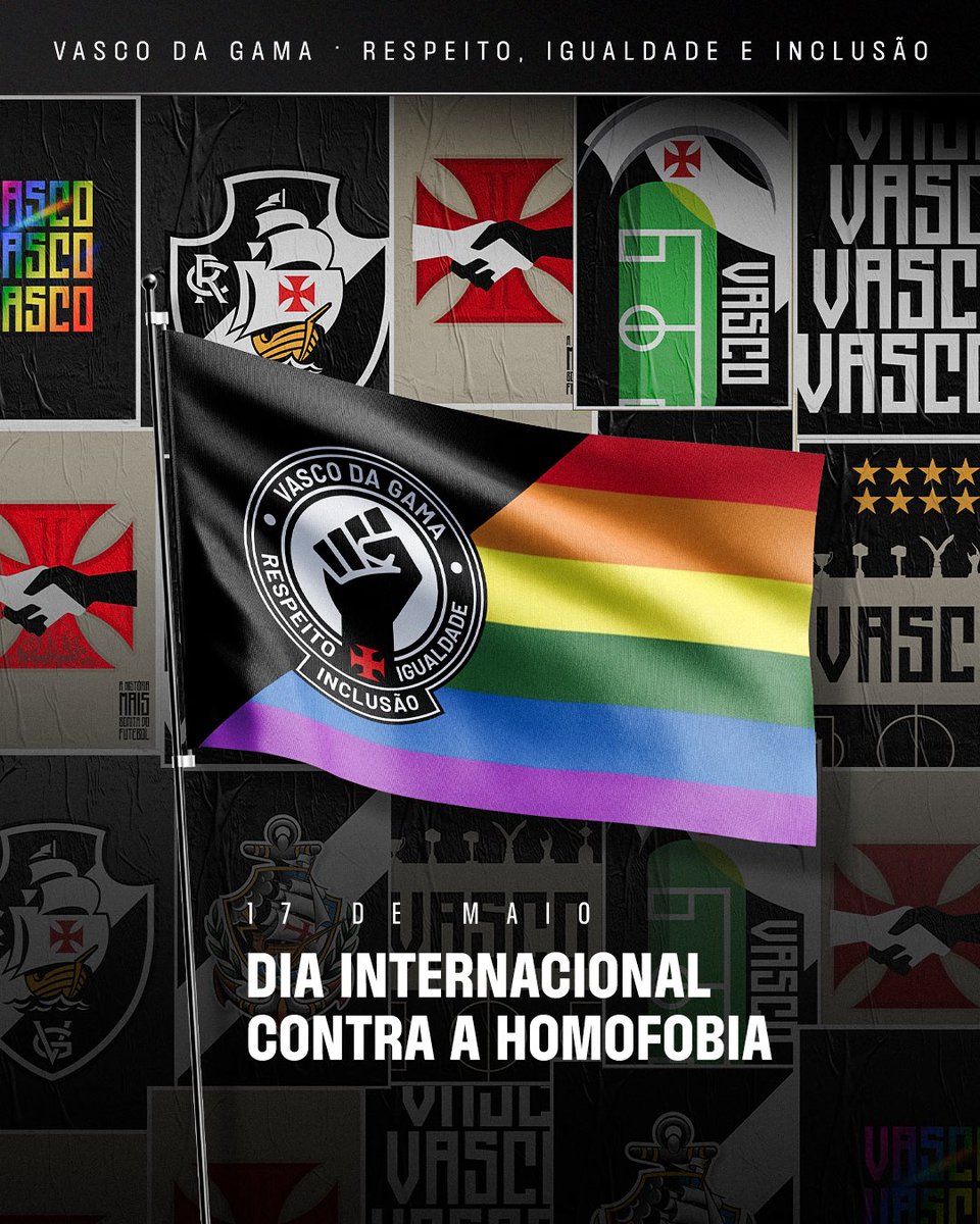 Respeito, Igualdade e Inclusão. O Vasco da Gama é de Todos 🏳️‍🌈💢

17 de Maio • Dia Internacional Contra a Homofobia 

#VascoDaGama