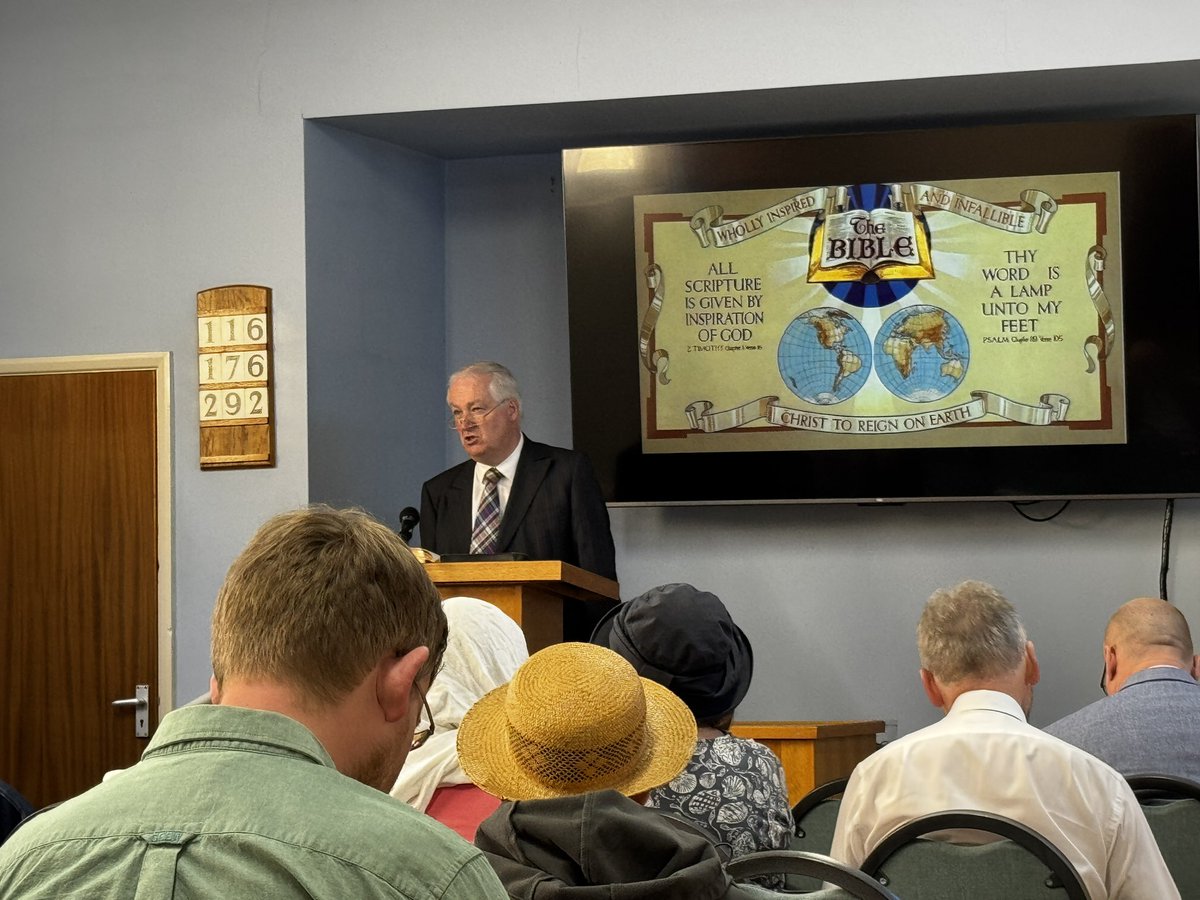lilies_glory's tweet photo. Enjoying our annual Bible Study Fraternal today focusing on the theme of "Prophets and Kings" led by brother Dafydd Jenkins. Considering what we can learn for living our lives in 2025 and beyond.
#Bible #Faith #GodGuided #GodAsKing https://t.co/n0MOHMzldC