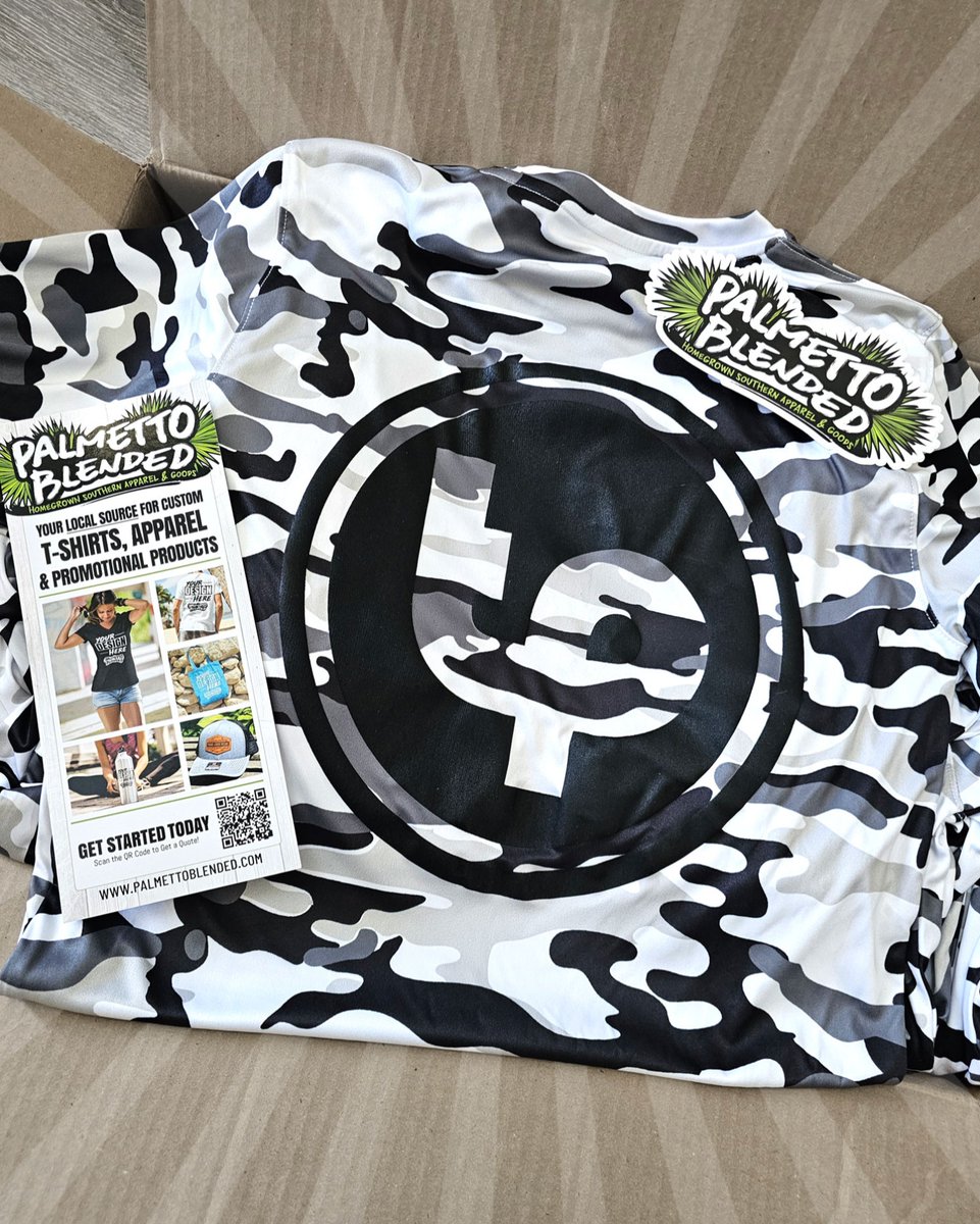 🔥 Fresh out of the box and ready to Turn Pro 🔥

🖤 Moisture-wicking. Lightweight. Built for action.
🛠️ Designed to stand out. Printed to perform.

#CustomApparel #CharlestonSC #BrandElevated #PerformanceWear #TurnPro #PalmettoBlended #ScreenPrinting #CamoStyle #WearYourBrand
