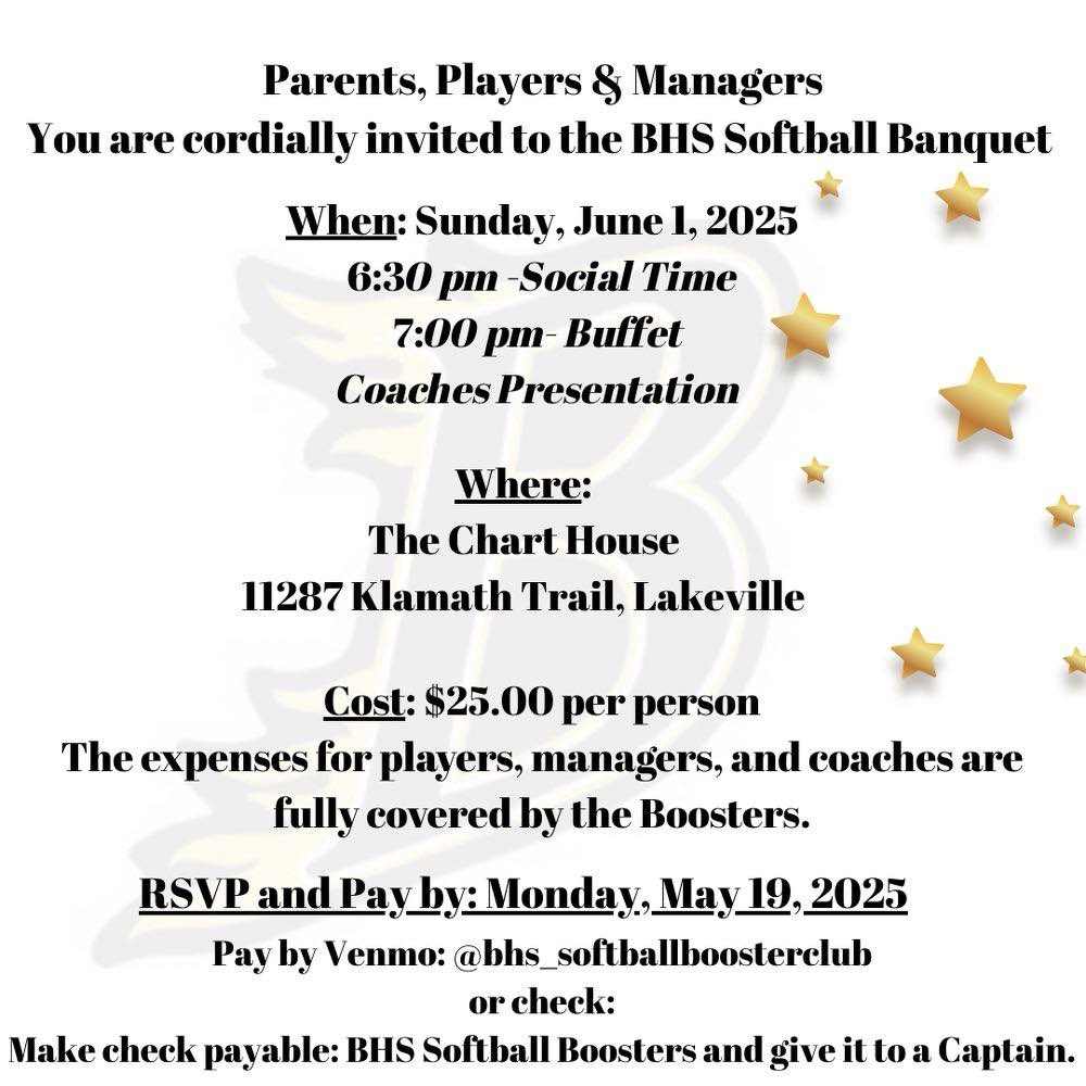 BHSSoftball (@bhssoftball2019) on Twitter photo REMINDER- you MUST RSVP by THIS Monday!
This banquet is for all 9A and Varsity players, parents, managers, and coaches.
** RSVP HERE:
docs.google.com/forms/d/e/1FAI… REMINDER- you MUST RSVP by THIS Monday!
This banquet is for all 9A and Varsity players, parents, managers, and coaches.
** RSVP HERE:
docs.google.com/forms/d/e/1FAI…