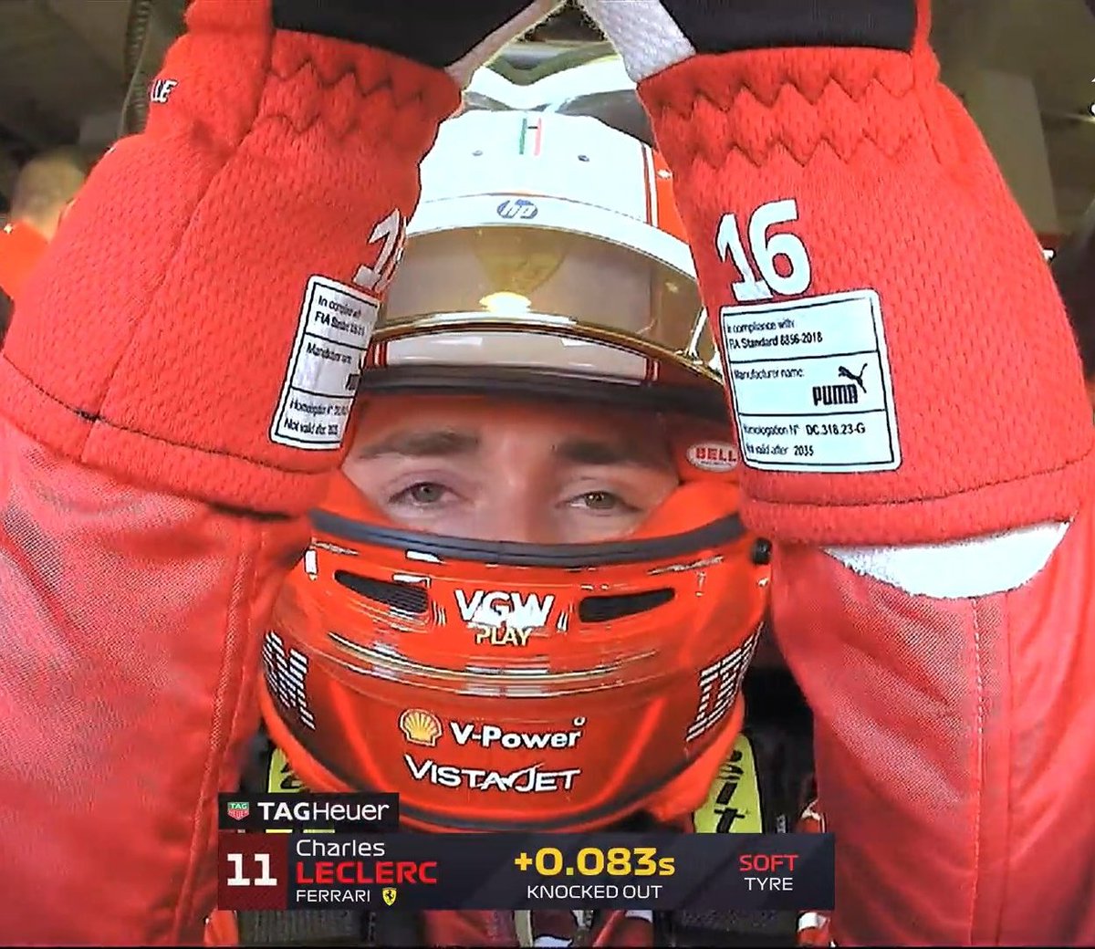 GazzettaFerrari's tweet photo. 🎙️| Charles Leclerc: "I apologize to the Tifosi. This level of performance is not acceptable." https://t.co/eEV7mnCNUL