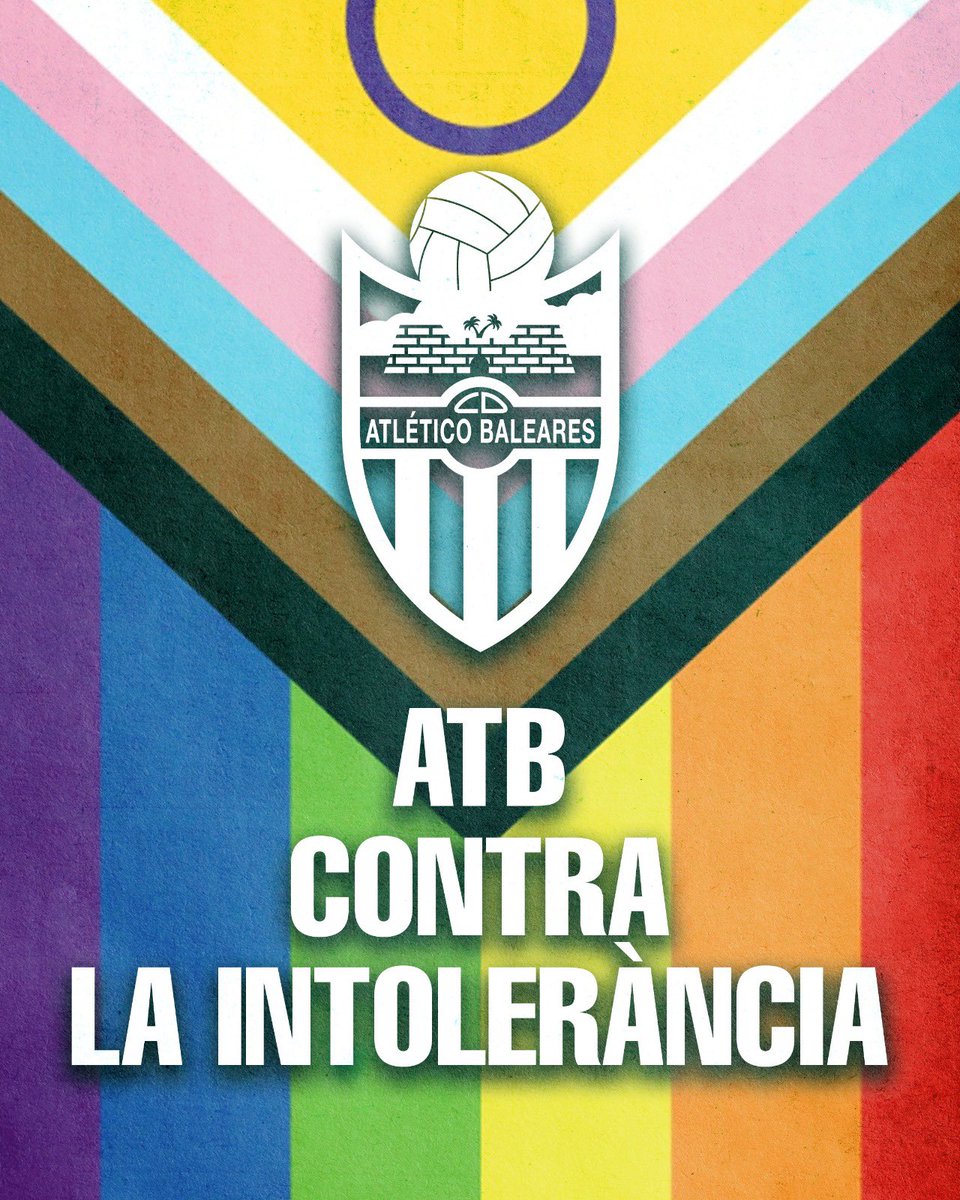 ATB contra la intolerància!

El futbol és respecte, diversitat i orgull de ser qui som. Avui, Dia Internacional contra la LGTBI-fòbia, alcem la veu per un futbol lliure de discriminació.

Avui i sempre,

#OrgullBlancIBlau #StopLGTBIfòbia