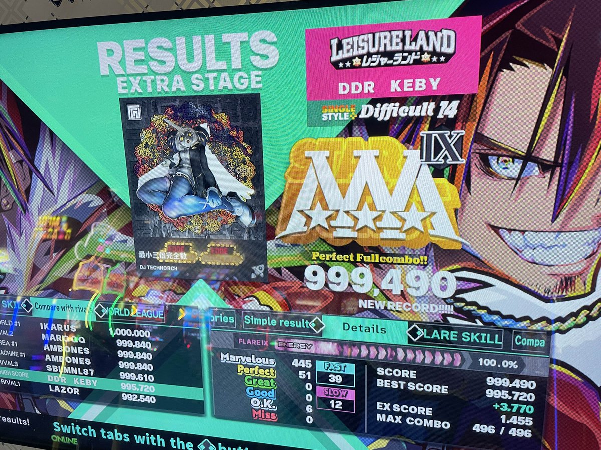 ddrkeby's tweet image. Another 14 down and a new 17 pfc from last night! #DDR_WORLD