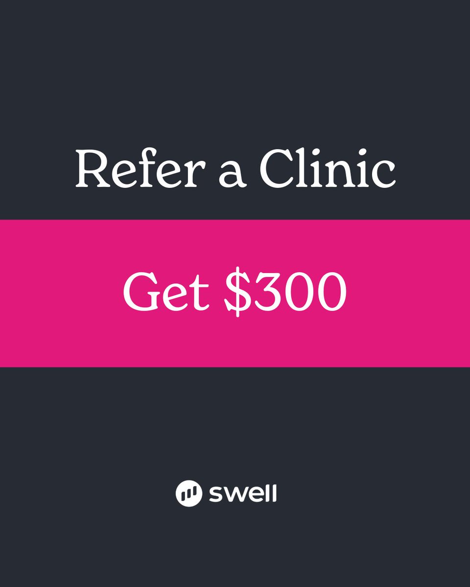 💬 Love using Swell?

Send a clinic our way and get $300 when they sign up.

Easy referral. Easy cash.

👉 hubs.ly/Q03mZjw70

#SwellCX #ReferralBonus #HealthcareMarketing