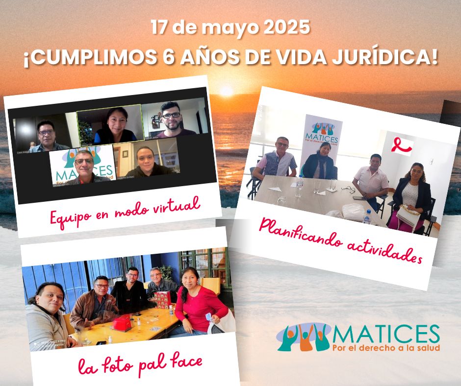 #Aniversario #6años <a href="/Maticesecu/">Fundación Matices</a> | Un objetivo común nos unió: el derecho a la salud para todos y todas. Han pasado 6 años y aquí estamos, felices por los logros y agradecidos por el apoyo recibido, pero sobre todo con ganas de seguir adelante, ya que aún falta mucho por hacer.