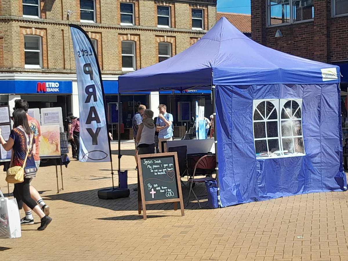 Out in Chelmsford High Street with Word on the Street today. Lots of conversations, questions, puzzled looks, inquisitive stares and God doing  most of the work.