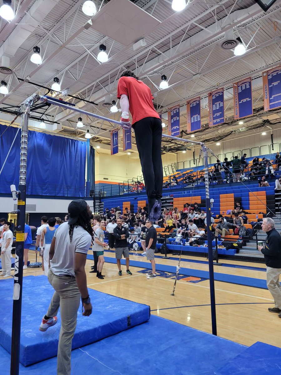 High Bar warm-ups done!