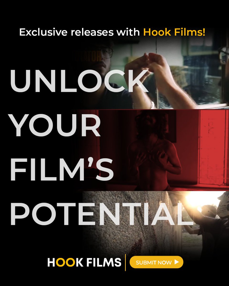 hook_films's tweet photo. You’ve poured your heart into your short film — now let the world see it. 📷
Submit to Hook Films and unlock your film’s true potential with an exclusive YouTube release on India’s leading Indie cinema channel!
#hookfilms #submityourfilm #unlockyourpotential #shortfilm #youtube https://t.co/Kpppo6tJYB