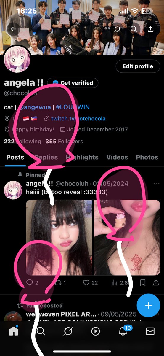 angela !! tweet media