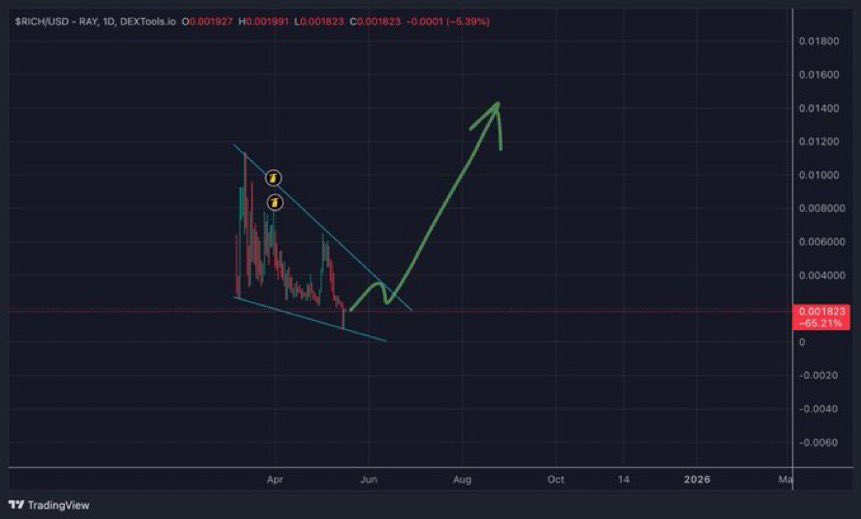 $RICH is on the way to fly again!
A lot of eyes are on it!
I expect it to fly to a new ATH