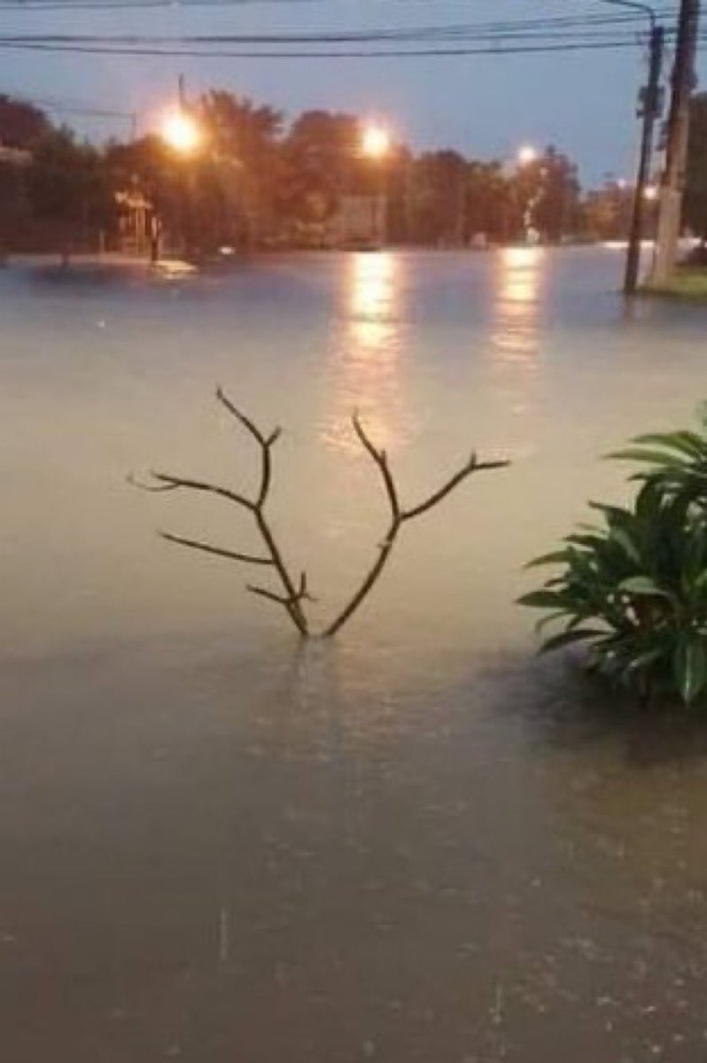 me agarró la inundación