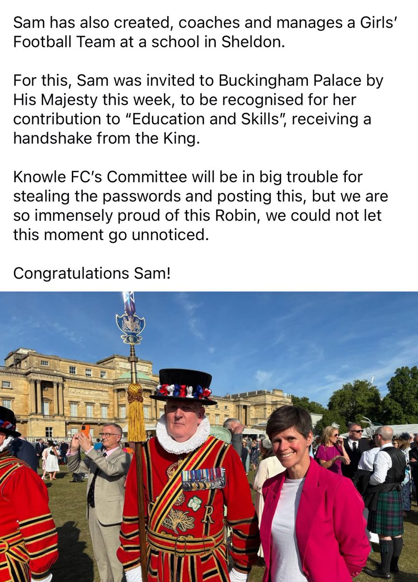 knowlewomenfc's tweet photo. Ordinarily, our posts aim to highlight the outstanding achievements of our teams, players and thank our invaluable sponsors. These posts are managed by Committee Member, Sam Smith!

Sam 👉450+ appearances, Commercial Manager, &amp; Dragon’s GU12 Manager, Club Website / Shop Manager👇 https://t.co/26Om4ScYfT