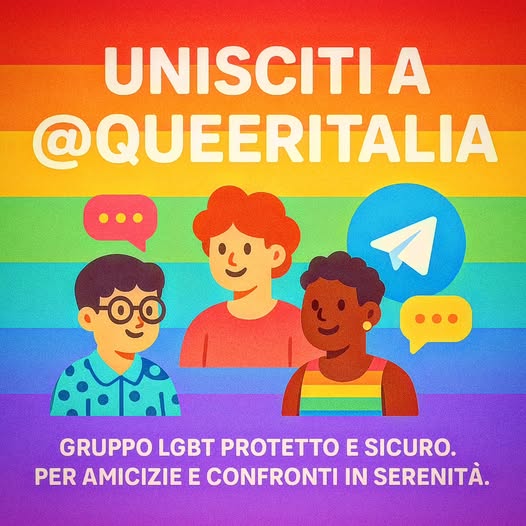 vieni anche tu su #telegram t.me/queeritalia