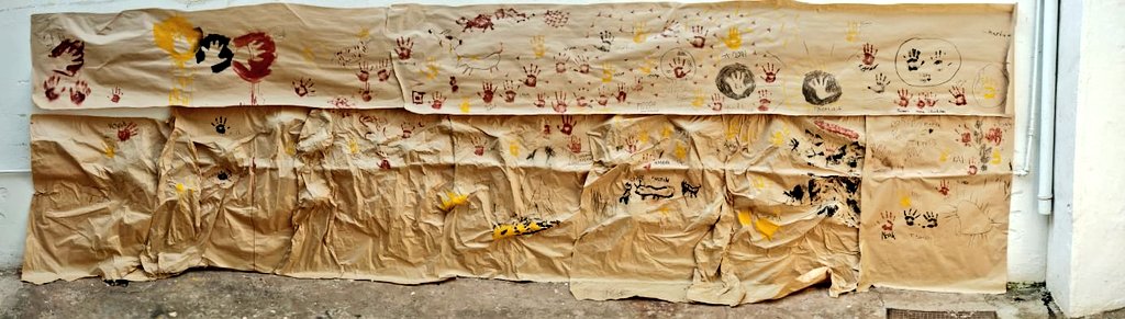 Cool #CaveArt produced by our younger visitors today!