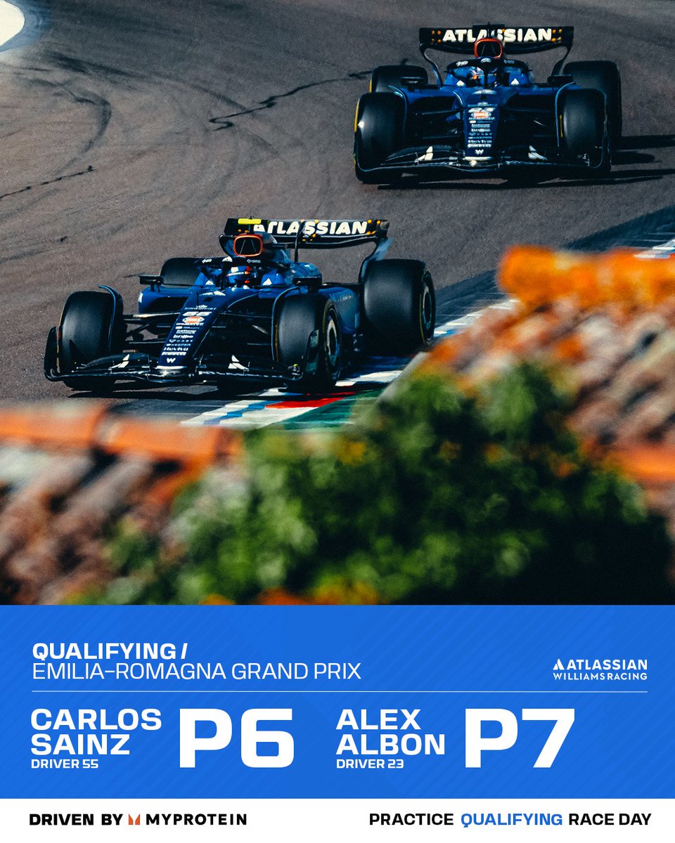 COME ON, TEAM 💪

We line up on the grid tomorrow, P6 and P7 👊

#DrivenByMyprotein <a href="/Myprotein/">Myprotein</a>