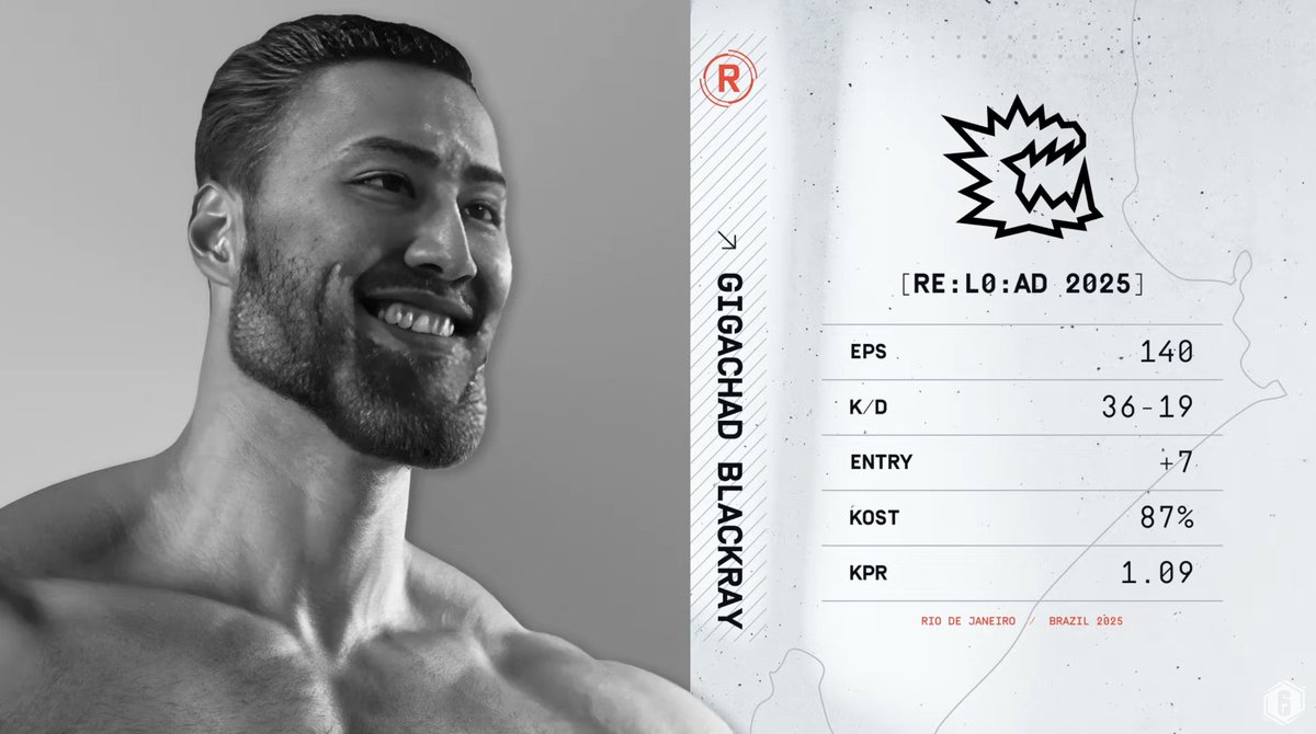 R6esports's tweet photo. Gigachad @_BlackRay_ 💪 https://t.co/32N4DPpQFT