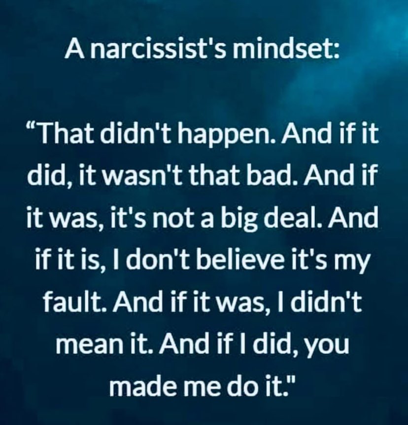 The narcissist said all this to me. They also regularly told me that bc we had nice stuff I should overlook their assholery…