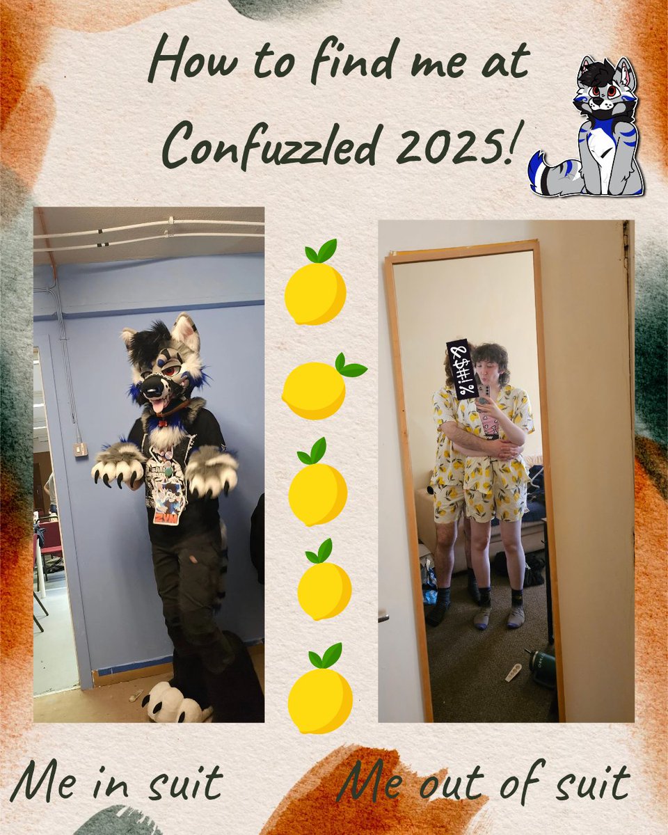 MuttTheButt's tweet photo. How to find me! @cfconvention #confuzzled2025 #cfz2025 https://t.co/iHZ7cu4MRj