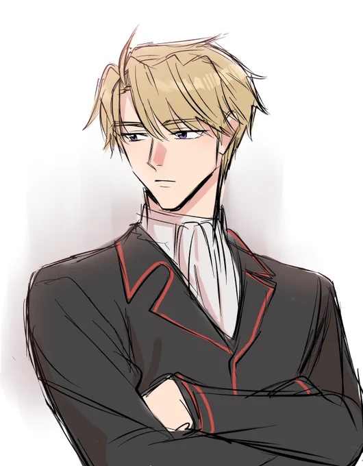 Sketch - Alvis if he had short hair #grandpawebtoon