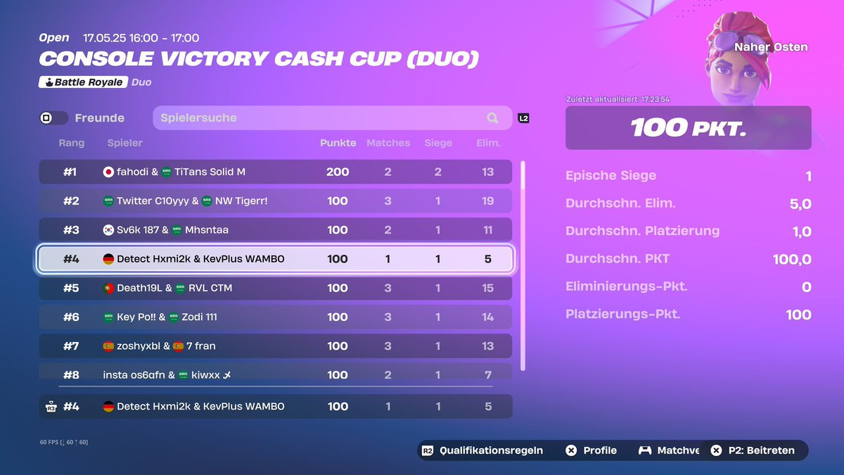 +100$ on ME
