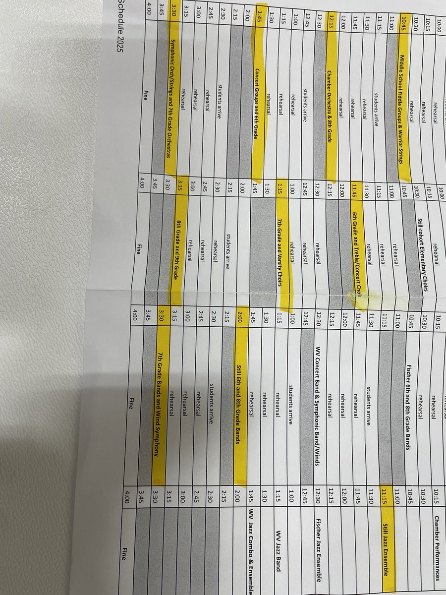 Here is the rest of the schedule for today!