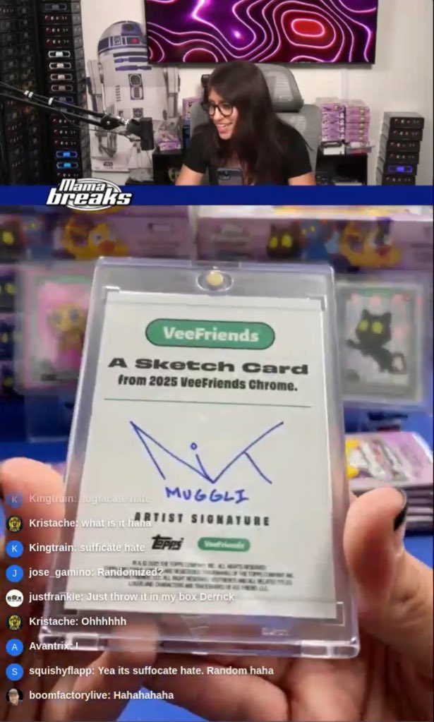 TGer_01's tweet photo. More proof to not watch the breaks you buy into….
Thank you @mamabreakscards
Is the artist on X?
#Chromeera #Suffocatehate https://t.co/HxUmYU7LtH
