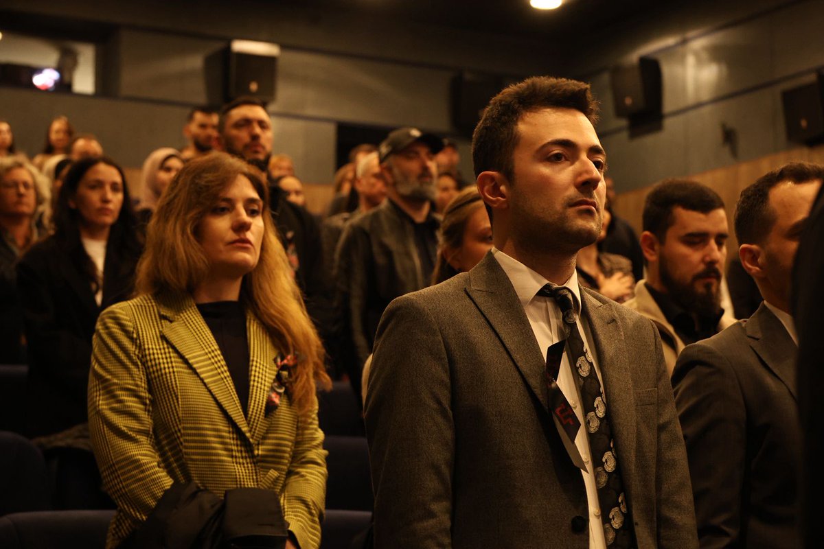 crimeaplatform's tweet photo. 📽️ A commemorative event marking the 81st anniversary of the deportation of the Crimean Tatar people was held at the Zhovten cinema, featuring a screening of the film 1944. The event was initiated by the Mejlis of the Crimean Tatar People.

🎙️ Opening remarks were delivered by Crimean Tatar leader Mustafa Dzhemilev, First Deputy Chairman of the Verkhovna Rada of Ukraine Oleksandr Korniienko, Chairman of the Mejlis Refat Chubarov, Head of the Information Department of the Mission Yevhen Bondarenko, and Mavile Khalil, screenwriter of the film and manager at the Crimean Studies Center of NaUKMA. The event was attended by representatives of the diplomatic corps, the Crimean Tatar community, civil society, and military personnel.

🎞️ As part of the event, attendees viewed the documentary film 1944, produced by FRESH Production. The film presents testimonies from those who survived the deportation of the Crimean Tatar people. The witnesses recount how their families were awakened by sudden knocks on the door, how they were loaded into cattle cars and taken from their native Crimea, and how the first years in exile began — years marked by hunger, disease, and mass mortality. These harsh conditions led to the deaths of nearly half of the deported population — 46% of the Crimean Tatar people.

🖼️ The event also featured the information exhibition QIRIM IÇÜN / For Crimea, showcasing works by Ukrainian artist Anton Logov. The exhibition is dedicated to the Day of Remembrance of the Victims of the Genocide of the Crimean Tatar People and aims to foster reflection on Crimea’s historical connection to Ukraine — from the era of the Crimean Khanate, which established a tradition of statehood, to the tragedies and resistance of the 20th and 21st centuries. Special attention was given to illustrating the continuity of Russia’s repressive policies: from the first annexation of the peninsula in 1783, to the 1944 genocide, and the ongoing occupation that began in 2014.

📌 The event was organized by the Mejlis of the Crimean Tatar People, the @QTMMinfo, the state enterprise Crimean House, and the Crimean Studies Center at NaUKMA. Partners of the event included the Crimean Tatar cuisine restaurant Musafir, the united initiative Crimean Front, and the Zhovten cinema.