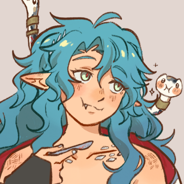 should i mention i was gonna give her pointed ears but i was indecisive