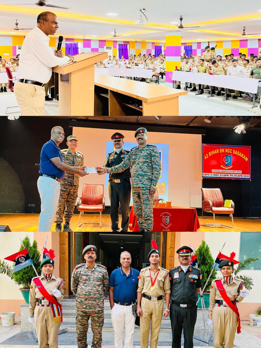 gapsssb's tweet photo. Grateful to Col D S Malik sir for the opportunity to conduct the 2-Day SSB Workshop at 42 Bihar Bn NCC Sasaram for the second time. Empowering future leaders with every session!
Contact us on:
8840834316
8826899232
8447928739
GAPS SSB
H-973, Sec 7, Ramphal 
Dwarka Delhi-75 https://t.co/KsdNOuKElf