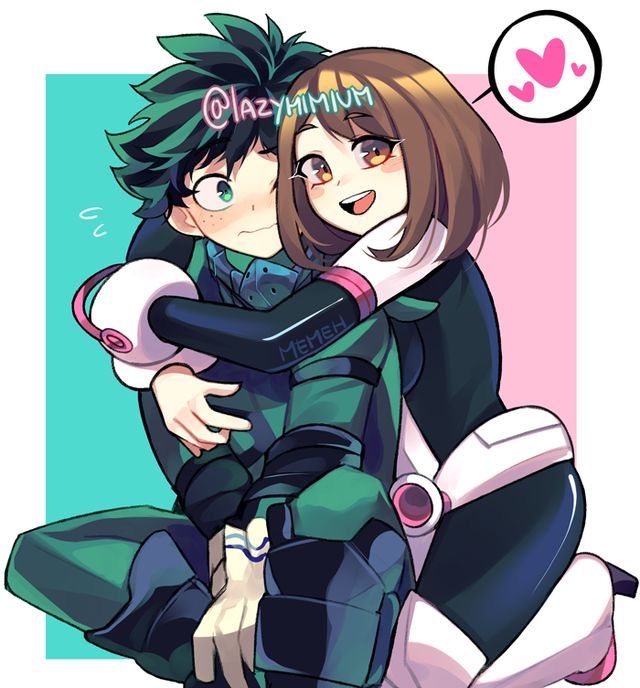 poppeter2007's tweet image. 💚🩷
#izuocha 
#MHA