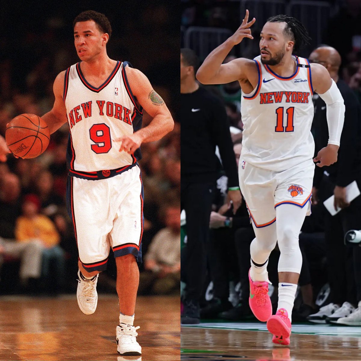 PasionBasketNBA's tweet photo. La última vez que los New York Knicks llegaron a unas Finales de Conferencia fue en el año 2000. 

Por aquel entonces, jugaba Rick Brunson, padre de Jalen Brunson

¿El rival aquel año? Indiana Pacers

Ni en los mejores guiones de película se ve algo así 

Jalen Brunson quiere conseguir lo que su padre no pudo: llegar a unas Finales de la NBA