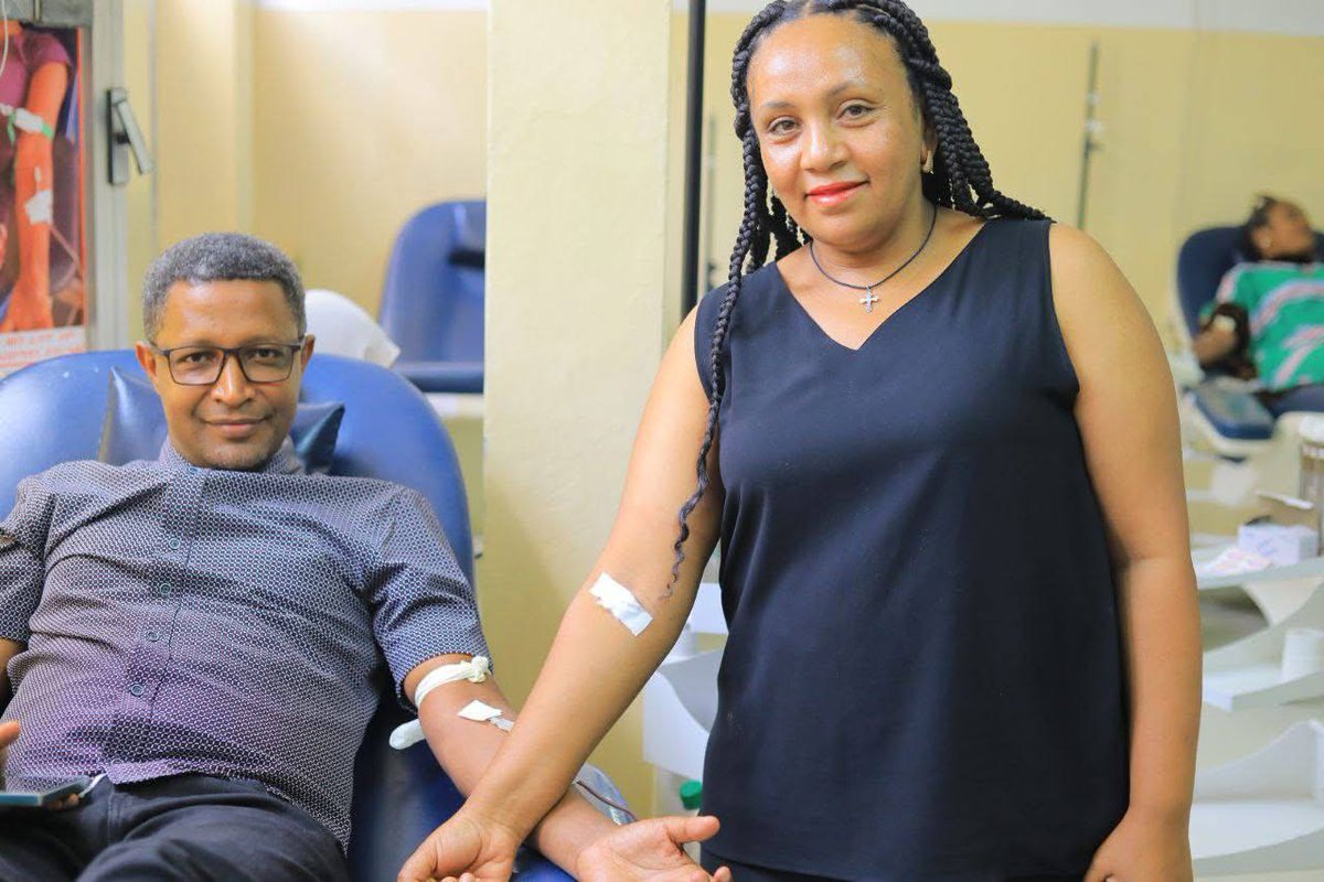 From leadership to action — I visited <a href="/EthiopianBlood/">Ethiopian Blood & Tissue Bank Service❣️</a> today and gave the gift of life.
#DonateBlood #GiveLife #ProudMoment