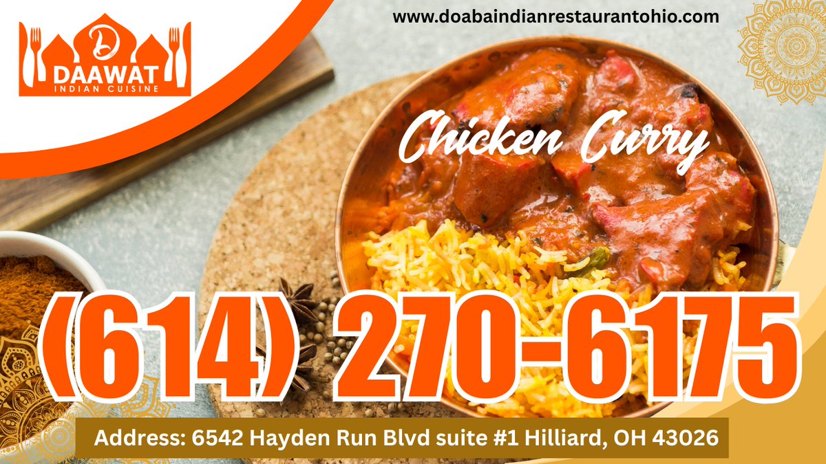 IndianDaawat's tweet photo. Restaurant Daawat Indian Cuisine in Hilliard. #Daawat #Indian #Cuisine #indianbread #yummyyummy #Bestintown #mutton #Offer #Lunchtime #lunchoffers  https://t.co/gEHocmG6c6  #Hilliard 
 6542 Hayden Run Blvd suite #1 Hilliard, OH 43026
Phone: +1 614-319-3785, +1 (614) 270-6175 https://t.co/9YL4Hxn4SD