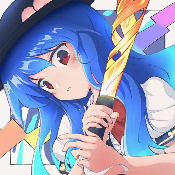 お題絵1 比那名居天子