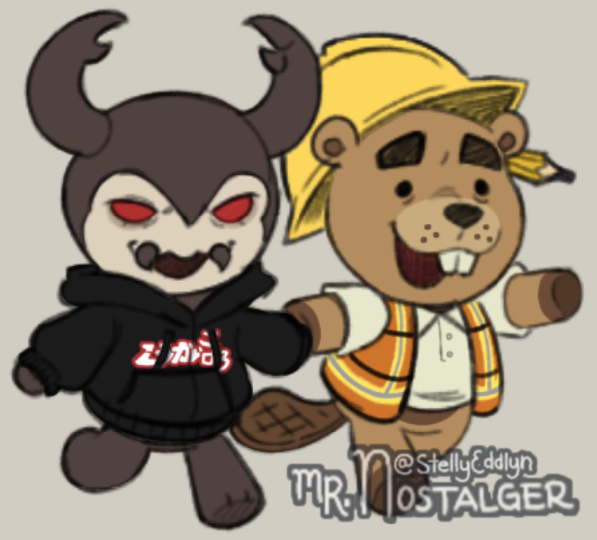 Buggebuster's tweet photo. 4 different fandoms :•)
#Barkbeetle #Regretevator https://t.co/1evlYJEpLU