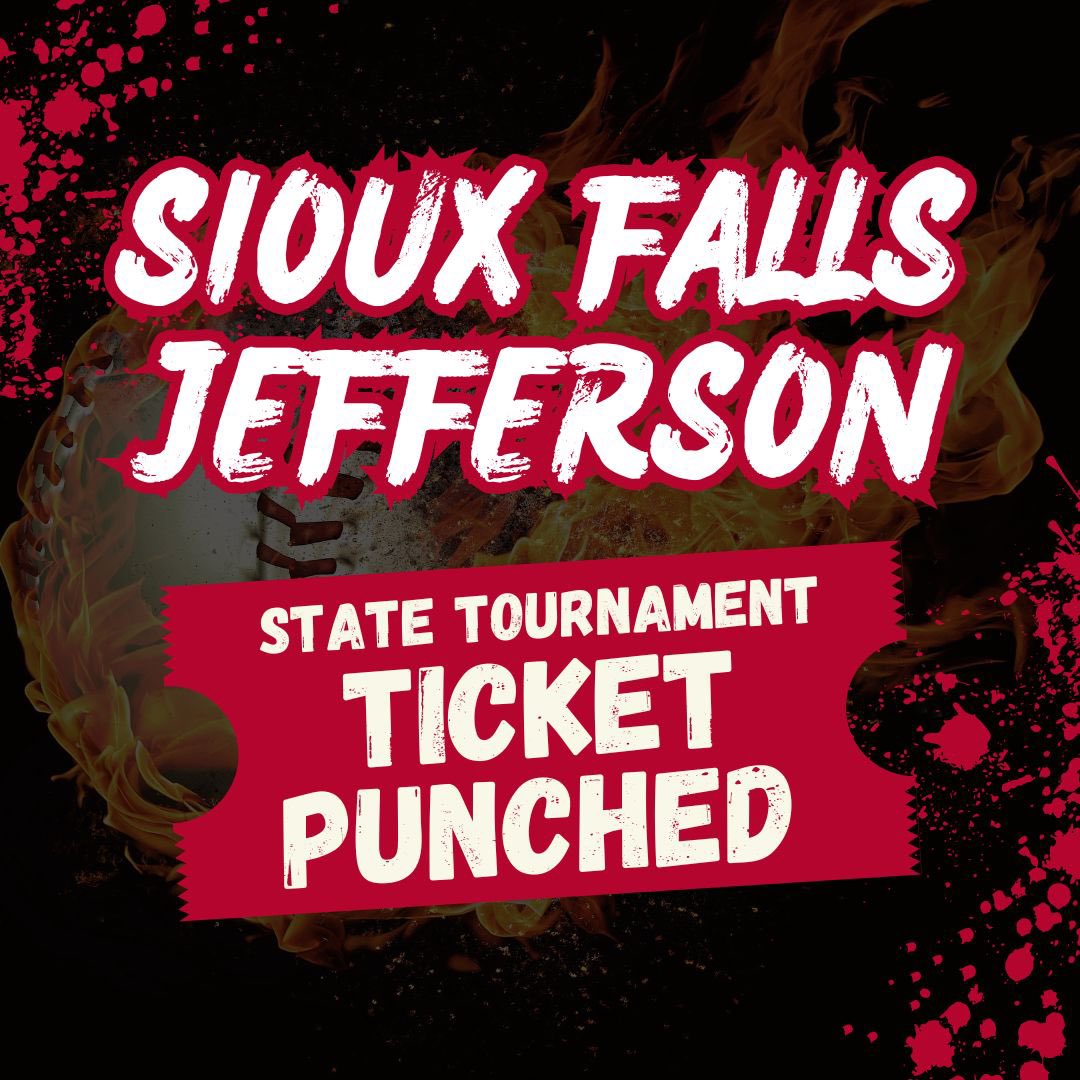 SDHSBA (@sdhsbaseball) on Twitter photo The Cavs are In!
Sioux Falls Jefferson (<a href="/SFJeffersonBsbl/">SF Jefferson Baseball</a> ) advances to the SDHSBA Class A State Tournament.
Game 1 - Sioux Falls Jefferson over Spearfish 9-6
Game 2 - Sioux Falls Jefferson over Spearfish 10-1 The Cavs are In!
Sioux Falls Jefferson (<a href="/SFJeffersonBsbl/">SF Jefferson Baseball</a> ) advances to the SDHSBA Class A State Tournament.
Game 1 - Sioux Falls Jefferson over Spearfish 9-6
Game 2 - Sioux Falls Jefferson over Spearfish 10-1
