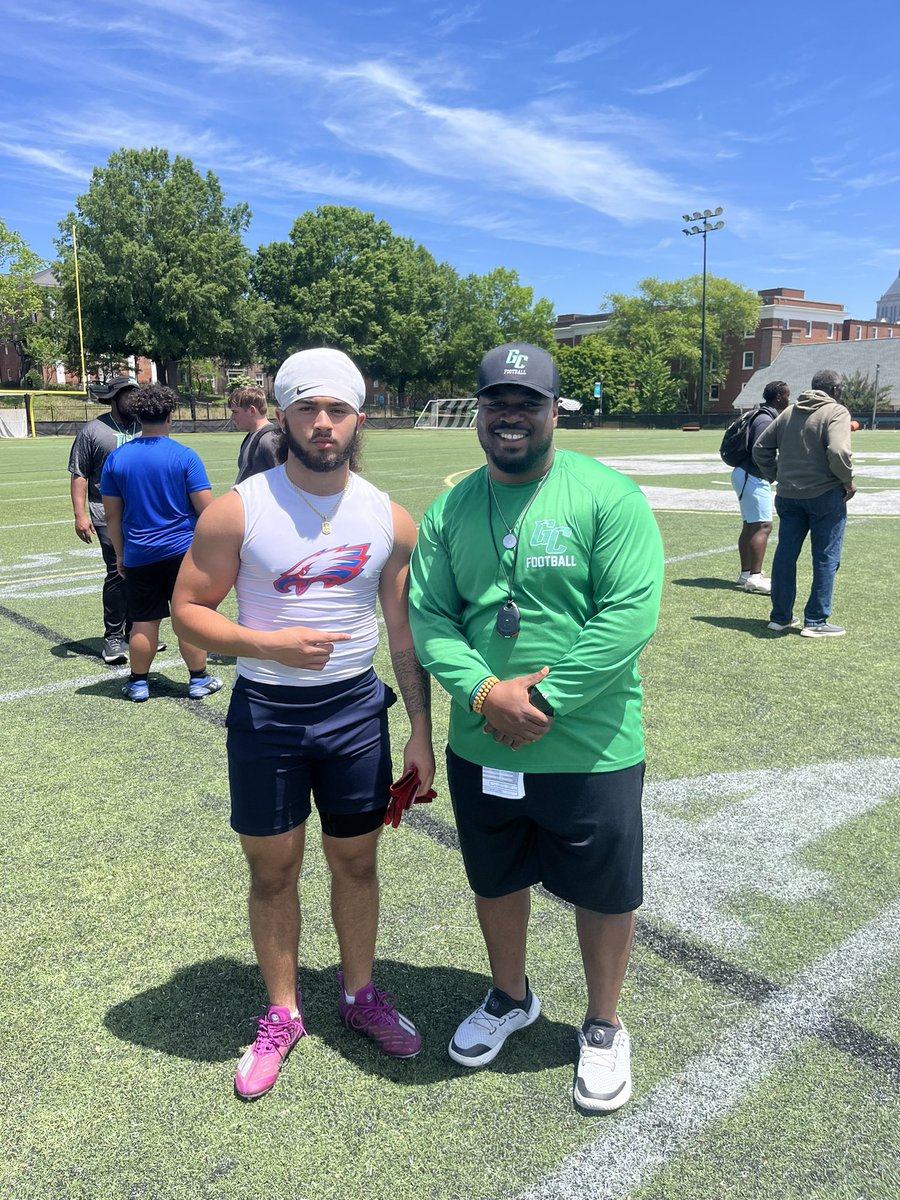 Christian DiNapoli (@christiandinap) on Twitter photo Had A Great Time At <a href="/GC_Pride_Fball/">Greensboro College Football</a> Prospect Camp <a href="/CoachTorain_16/">Maurice Torain</a> <a href="/coach_card/">Tyler Card</a> <a href="/CoachAlston_GC/">Coach Remy Alston</a>
#AGTG #wakemup Had A Great Time At <a href="/GC_Pride_Fball/">Greensboro College Football</a> Prospect Camp <a href="/CoachTorain_16/">Maurice Torain</a> <a href="/coach_card/">Tyler Card</a> <a href="/CoachAlston_GC/">Coach Remy Alston</a>
#AGTG #wakemup