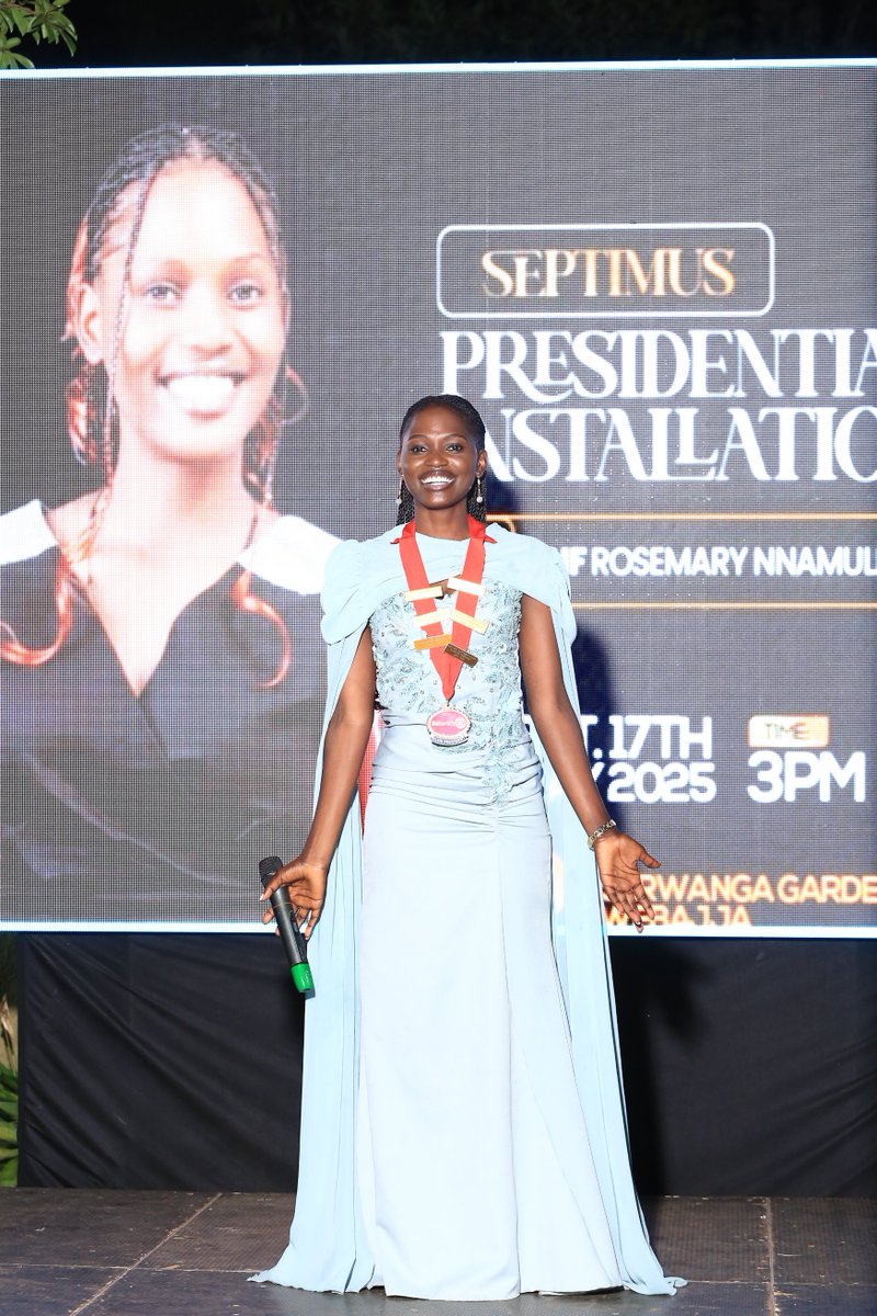 'I would like to request for your support throught the Rotary year ahead, with you, we shall achieve all we have set out to achieve" - <a href="/nnamulemerose/">Rose🌹</a>  #WeAreBwebajja #TheSeptimusInstallation