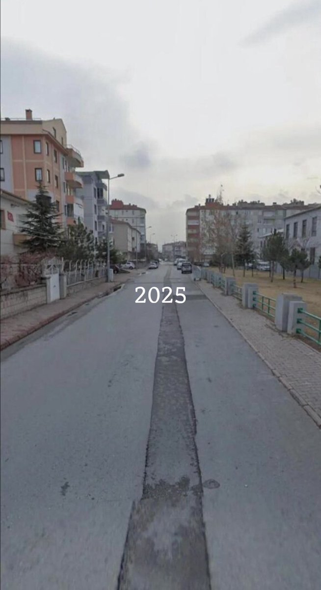Kayseri’de bu görüntüler aynı aylardan 2014 ve 2025.

Dünya'nın renk değişiminin açık resmidir. 🌍