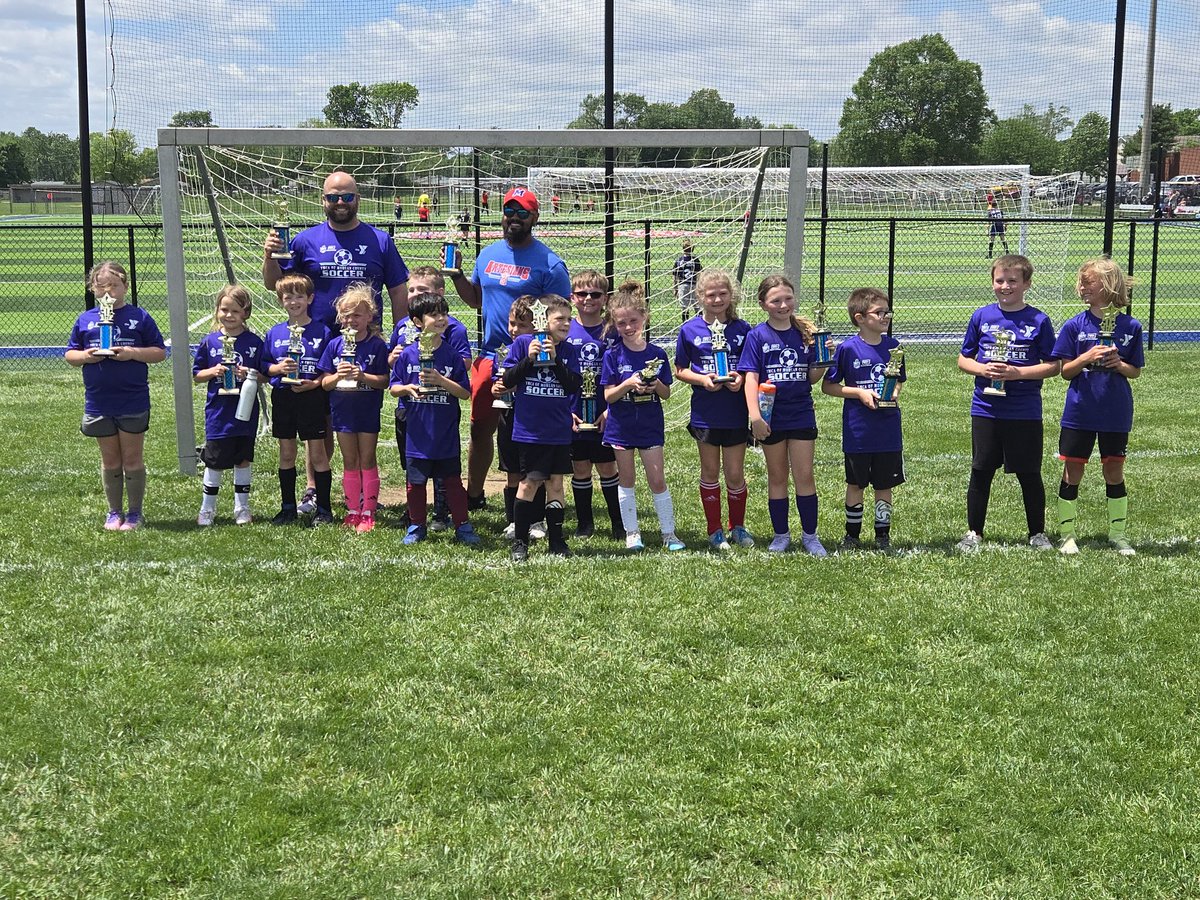 BBJYMCA's tweet photo. Congratulations to 8U Team Purple for their YMCA tournament championship  victory today.  Purple defeated Team Black 1-0. https://t.co/phLlfnYks2