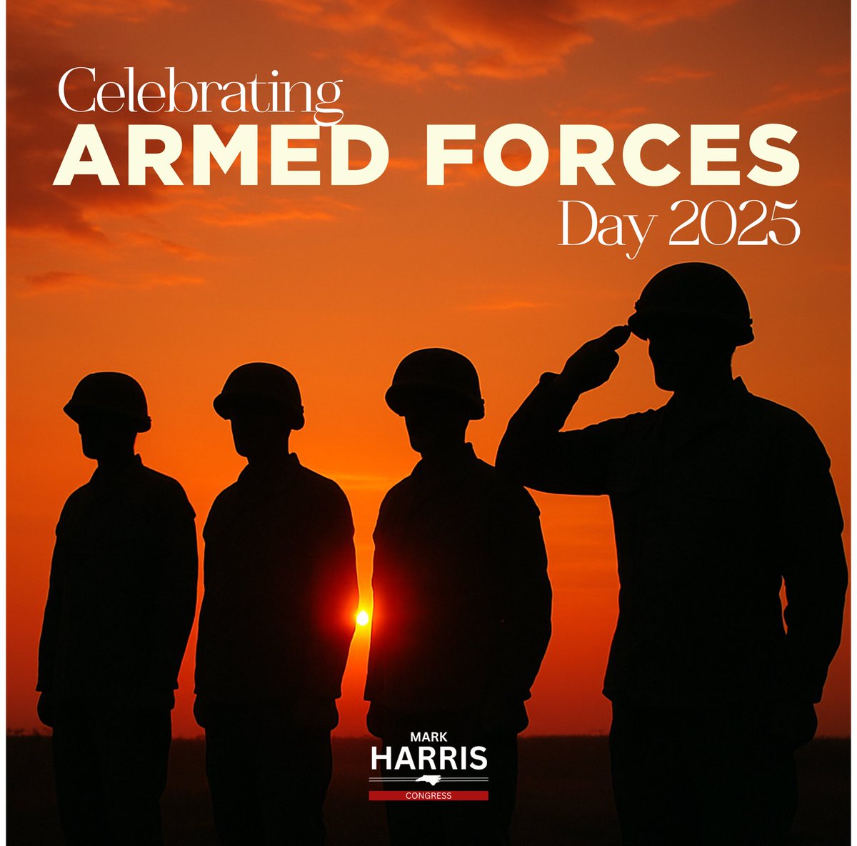 MarkHarrisNC8's tweet image. On this Armed Forces Day, we honor the courageous men and women who wear our nation’s uniform and stand ready to defend our freedoms at home and abroad. Their sacrifice, strength, and service are the backbone of our national security and we will never take it for granted.