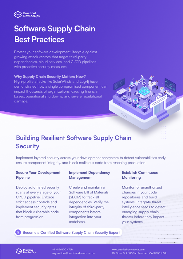 🔐 Your CI/CD pipeline is only as secure as its weakest link. We found 5 #SoftwareSupplyChain blindspots that 78% of companies miss. #DevSecOps teams can't afford to ignore these. Learn how to protect your code from source to deploy! #CyberSecurity #AppSec