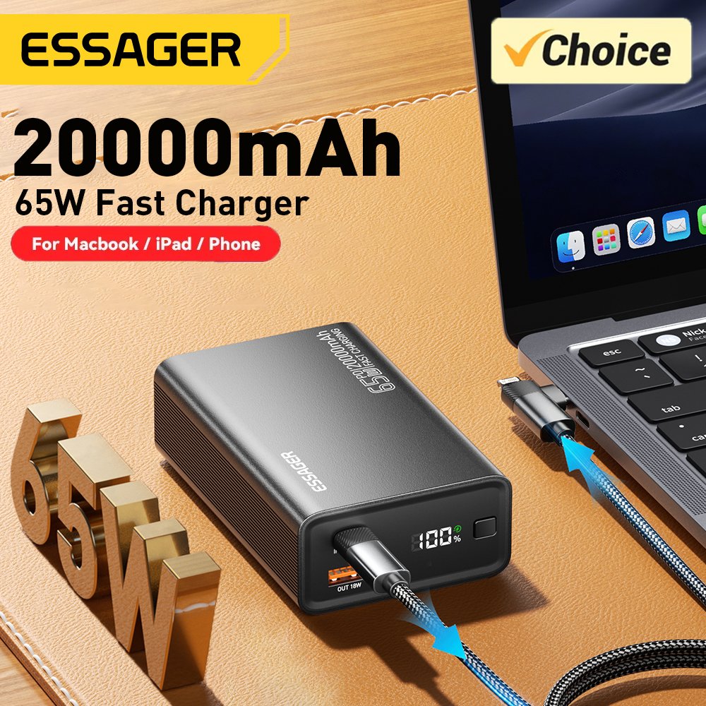 cleanse29's tweet photo. Essager Power Bank 20000mAh Portable PD 65W Fast Charging Mobile Phone External Battery Powerbank For Phone Laptop Tablet Mac
Price Now: USD 41.81
🔗Click & Buy: https://t.co/sxdP66eLuM
#MacBookPowerBank, #LaptopPowerBank, #PhonePowerBabk https://t.co/An50BVY7yV