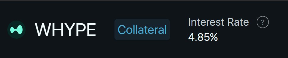 Hyperstable's tweet photo. Borrow against your $HYPE at 4.85% (mint cap $5mm).
https://t.co/XacDcSe5Xy https://t.co/QetibhAGNK
